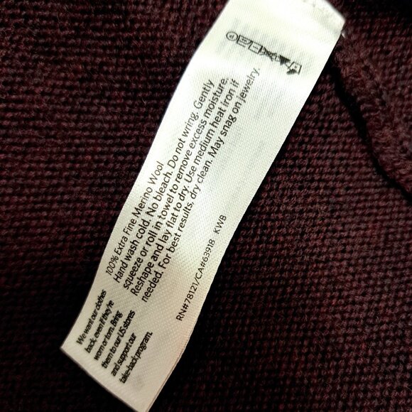 Eileen Fisher Crew Neck Boxy Merino Wool Tunic Cassis Size 2X - Picture 8 of 9